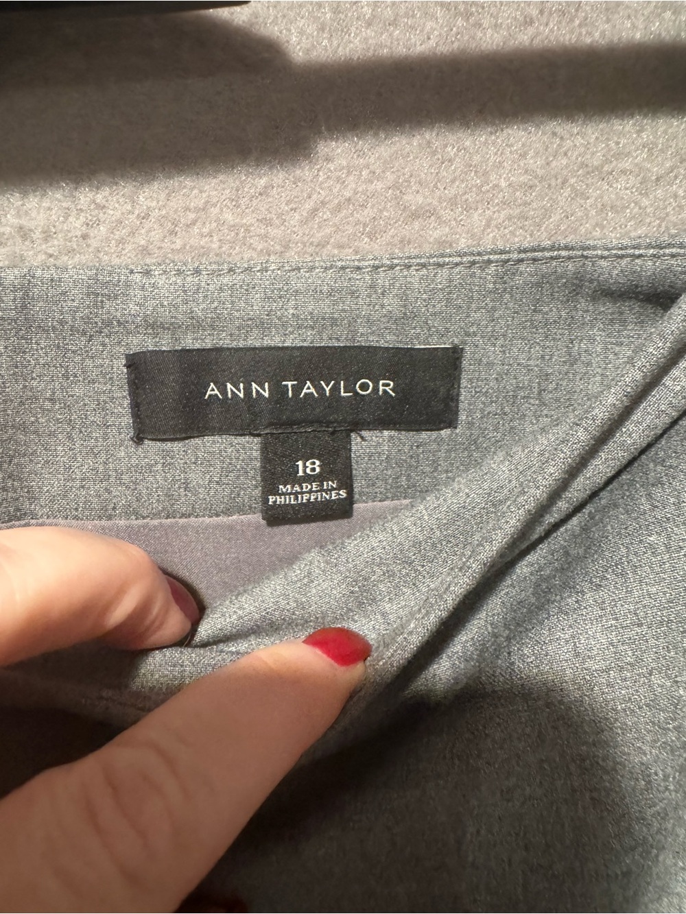 Classic Light Gray Suit Jacket & Skirt Set - Picture 3 of 5